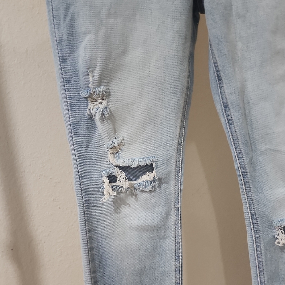 Oasis Light Blue Distressed Skinny Jeans - Picture 4 of 6